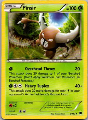 Pokémon-Karte Pinsir 3/162 TURBOstart