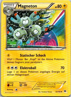 Pokémon-Karte Magneton 53/162 TURBOstart