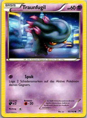 Pokémon-Karte Traunfugil 65/162 TURBOstart