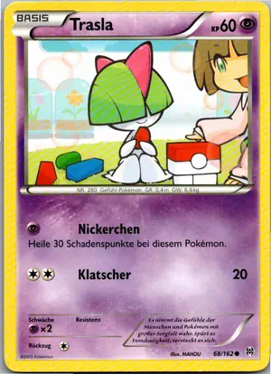 Pokémon-Karte Trasla 68/162 TURBOstart