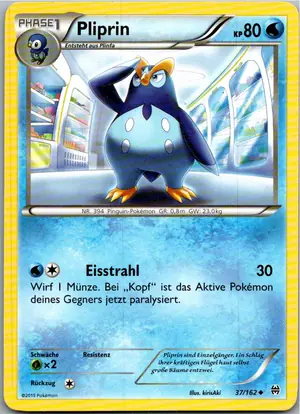 Pokémon-Karte Pliprin 37/162 TURBOstart