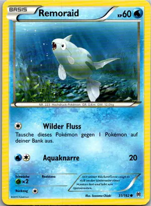 Pokémon-Karte Remoraid 31/162 TURBOstart
