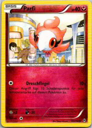 Pokémon-Karte Parfi 105/162 TURBOstart