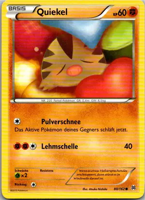 Pokémon-Karte Quiekel 80/162 TURBOstart