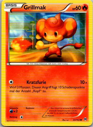 Pokémon-Karte Grillmak 23/162 TURBOstart