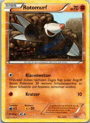 Pokémon-Karte Rotomurf 25/30 BW trainer Kit (Excadrill)