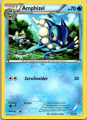 Amphizel 6/30 XY trainer Kit (Suicune)