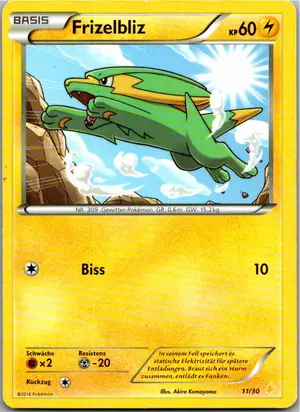 Pokémon-Karte Frizelbliz 11/30 XY trainer Kit (Pikachu Libre)