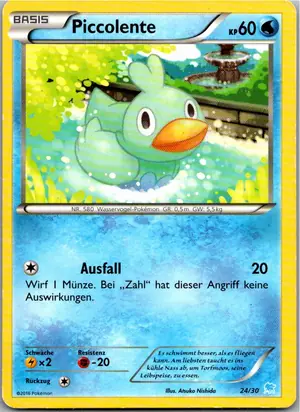 Pokémon-Karte Piccolente 7/30 XY trainer Kit (Suicune)