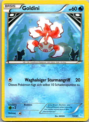 Pokémon-Karte Goldini 26/30 XY trainer Kit (Suicune)