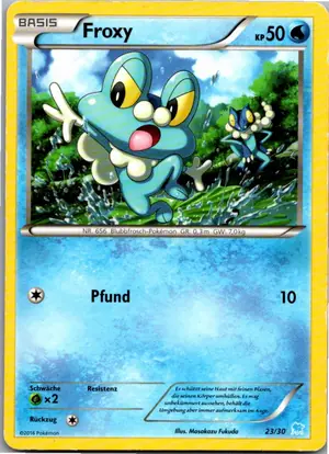Pokémon-Karte Froxy 11/30 XY trainer Kit (Suicune)