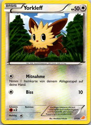 Pokémon-Karte Yorkleff 1/30 BW trainer Kit (Excadrill)