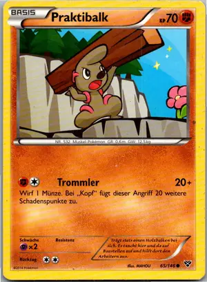 Pokémon-Karte Praktibalk 65/146 XY