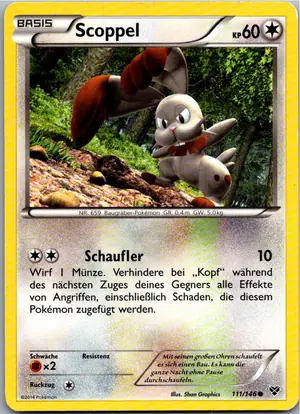 Pokémon-Karte Scoppel 111/146 XY