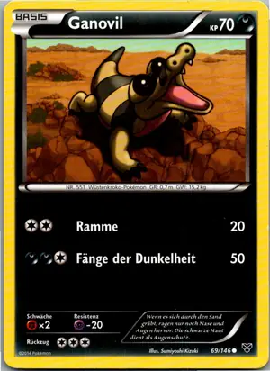 Pokémon-Karte Ganovil 69/146 XY