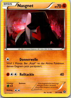Pokémon-Karte Nasgnet 54/114 Dampfkessel
