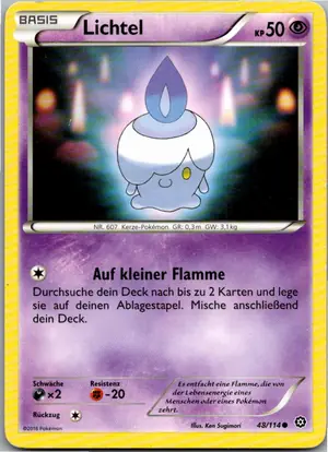 Pokémon-Karte Lichtel 48/114 Dampfkessel