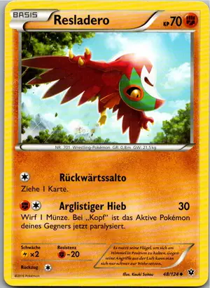 Pokémon-Karte Resladero 48/124 Schicksalsschmiede