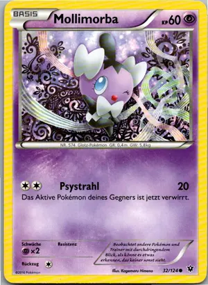Pokémon-Karte Mollimorba 32/124 Schicksalsschmiede