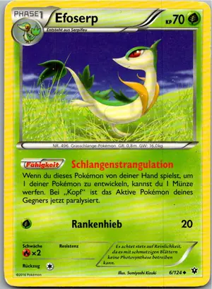 Pokémon-Karte Efoserp 6/124 Schicksalsschmiede
