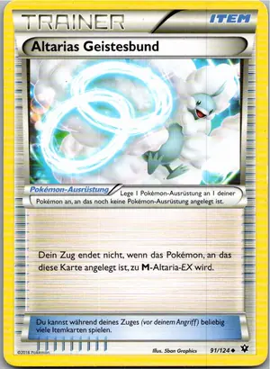 Pokémon-Karte Altarias Geistesbund 91/124 Schicksalsschmiede