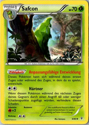 Pokémon-Karte Safcon 4/83 Generationen