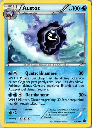 Pokémon-Karte Austos 20/83 Generationen