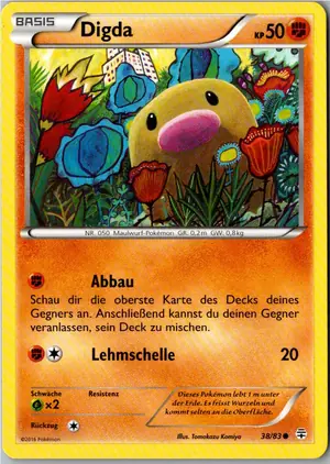 Pokémon-Karte Digda 38/83 Generationen