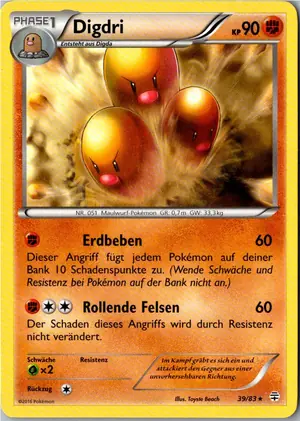 Pokémon-Karte Digdri 39/83 Generationen