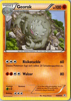 Pokémon-Karte Georok 44/83 Generationen