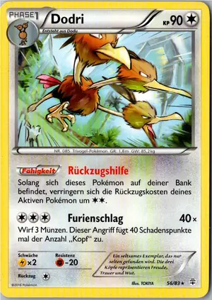 Pokémon-Karte Dodri 56/83 Generationen