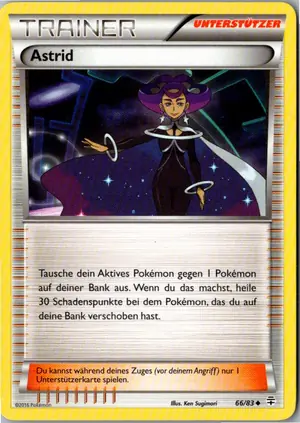 Pokémon-Karte Astrid 66/83 Generationen