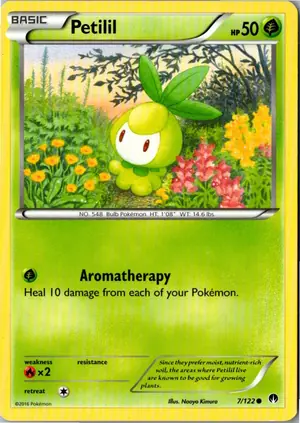 Pokémon-Karte Petilil Lilminip 7/122 TURBOfieber