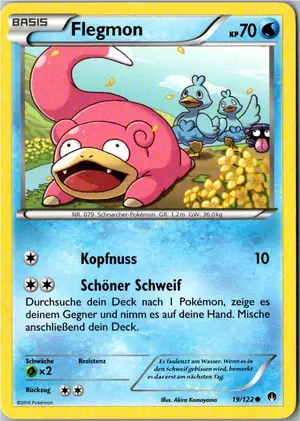 Pokémon-Karte Flegmon 19/122 TURBOfieber