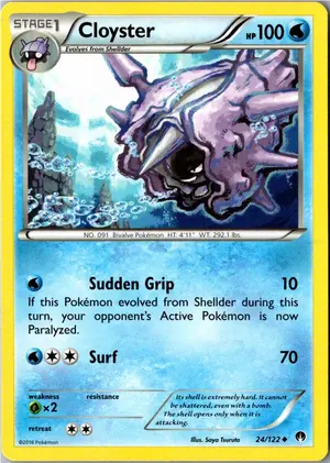 Pokémon-Karte Cloyster Austos 24/122 TURBOfieber