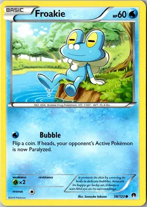 Pokémon-Karte Froakie Froxy 38/122 TURBOfieber