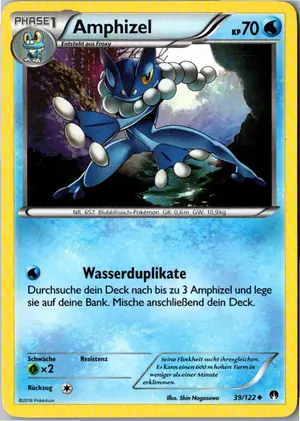 Pokémon-Karte Amphizel 39/122 TURBOfieber
