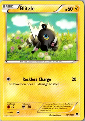 Pokémon-Karte Blitzle Elezeba 48/122 TURBOfieber