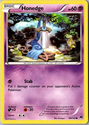 Pokémon-Karte Honedge Gramokles 60/122 TURBOfieber