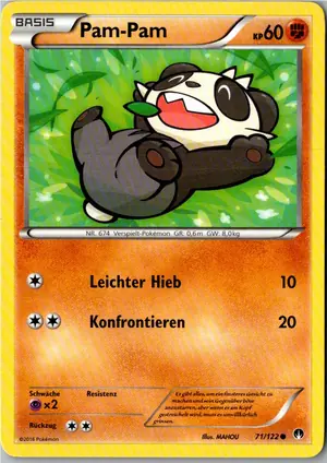 Pokémon-Karte Pam-Pam 71/122 TURBOfieber