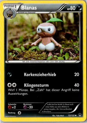Pokémon-Karte Blanas 72/122 TURBOfieber