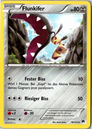 Pokémon-Karte Flunkifer 78/122 TURBOfieber