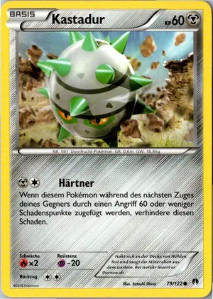 Pokémon-Karte Kastadur 79/122 TURBOfieber
