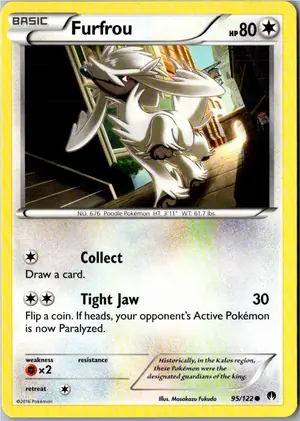 Pokémon-Karte Furfrou Coiffwaff 95/122 TURBOfieber