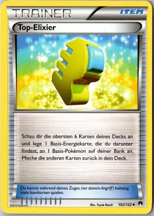 Pokémon-Karte Top-Elixier 102/122 TURBOfieber