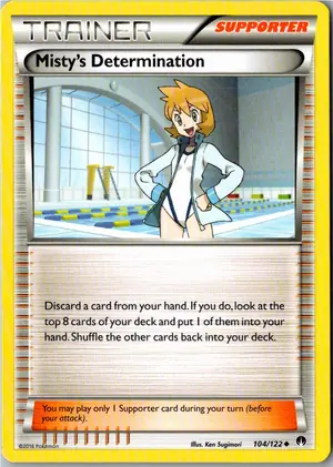 Pokémon-Karte Misty's Determination 104/122 TURBOfieber