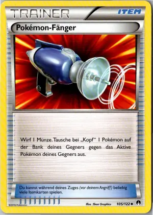 Pokémon-Karte Pokémon-Fänger 105/122 TURBOfieber
