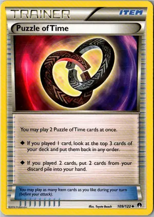 Pokémon-Karte Puzzle of Time Zeitpuzzle 109/122 TURBOfieber