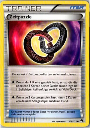 Pokémon-Karte Zeitpuzzle 109/122 TURBOfieber