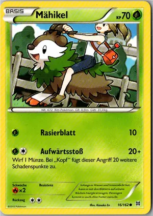 Pokémon-Karte Mähikel 16/162 TURBOstart